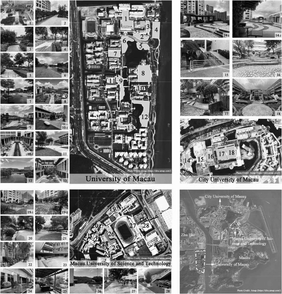 Representative figure for campus green spaces research assessment outcome